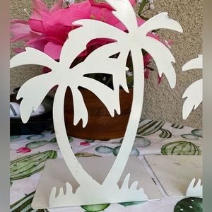 Vintage 1976 Randall Schwartz designed Moxie palm tree bookends